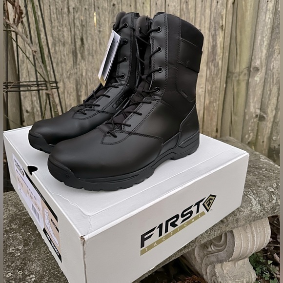 First Tactical Other - First Tactical Men’s 8” Waterproof Side Zip‎ Duty Boots - Size 11 (NWT)